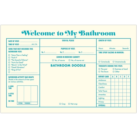 Bathroom guest book. - Picture 4 of 5